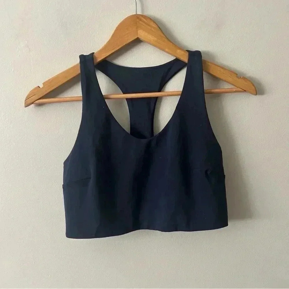 NWOT Zella Navy  Racerback Sports Bra S - Picture 3 of 5